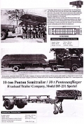 U.S. WW II Semitrailers for Autocar, Federal & IHC Tractor Truck